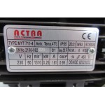 .0,25 KW 1325 toeren 1 fase 230 Volt. As 14 mm. NIEUW.